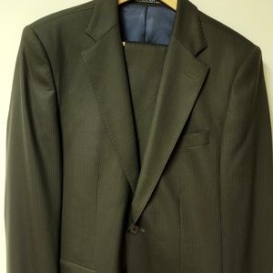 **SOLD Zara Suit Brown Wool sz40
